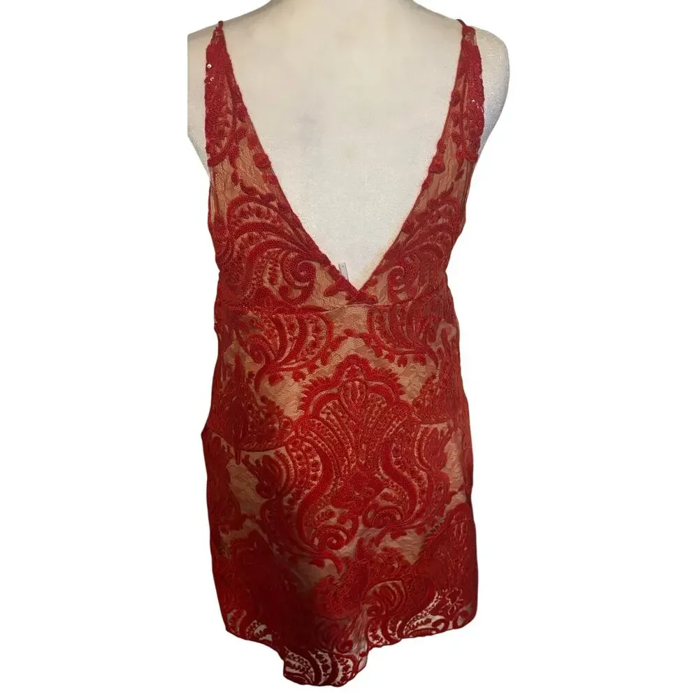 Free People Night Shimmers Mini Dress